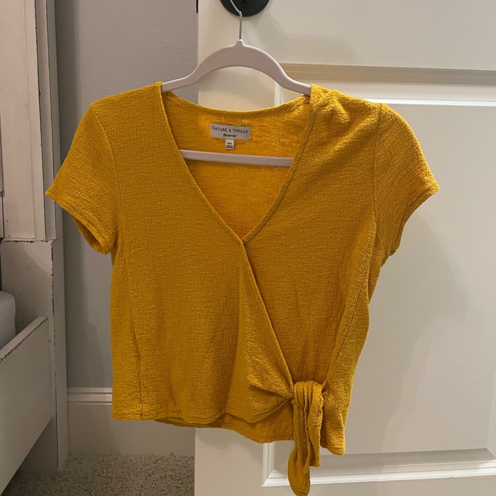 yellow blouse